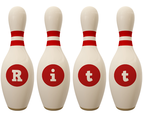Ritt bowling-pin logo