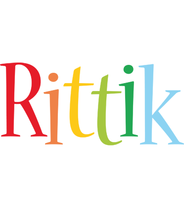 Rittik birthday logo
