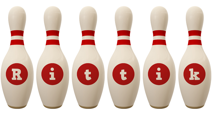 Rittik bowling-pin logo