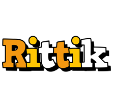 Rittik cartoon logo