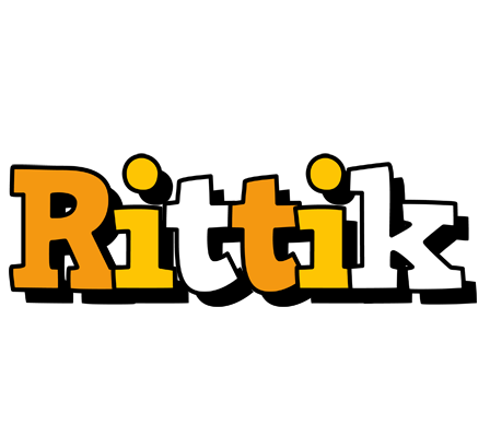 Rittik cartoon logo
