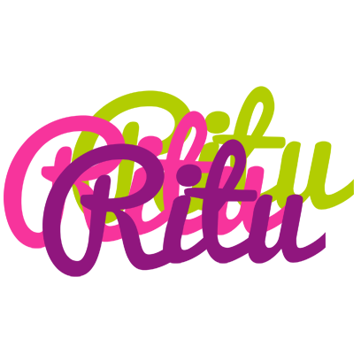 Ritu flowers logo