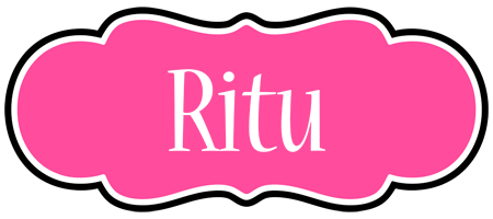 Ritu invitation logo