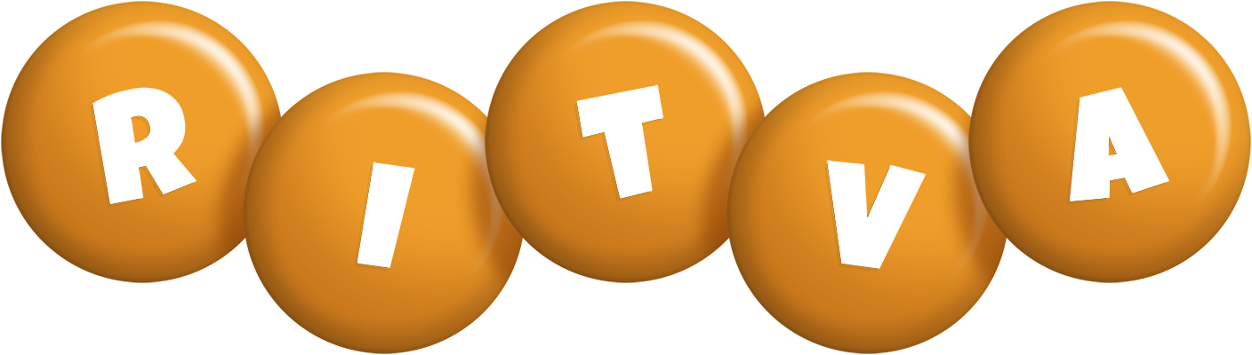 Ritva candy-orange logo