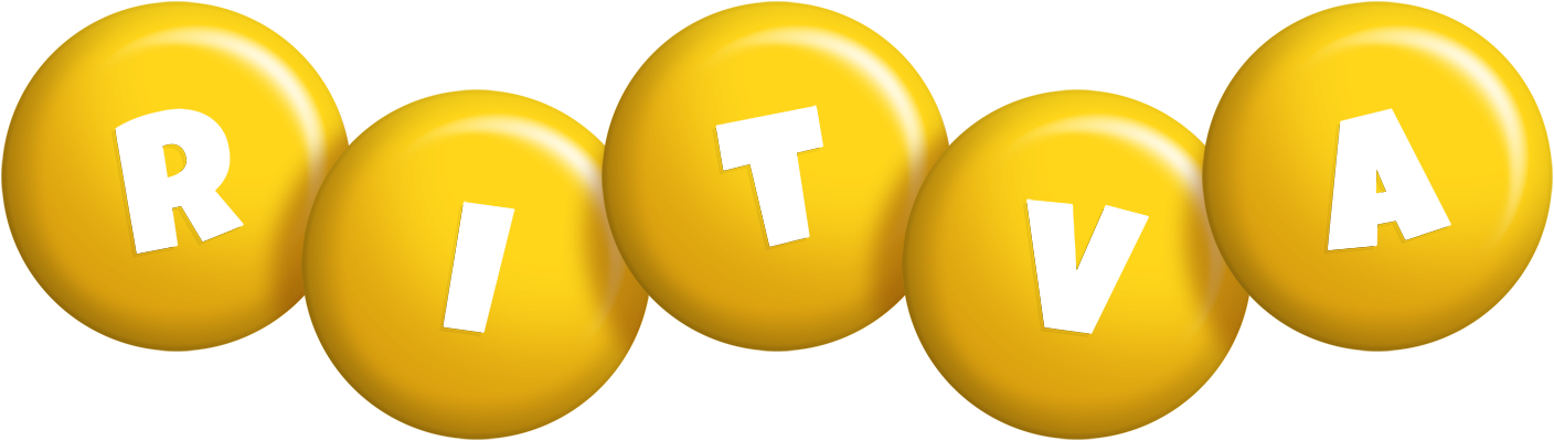 Ritva candy-yellow logo
