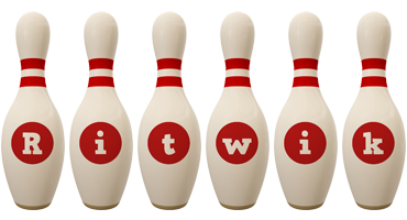 Ritwik bowling-pin logo