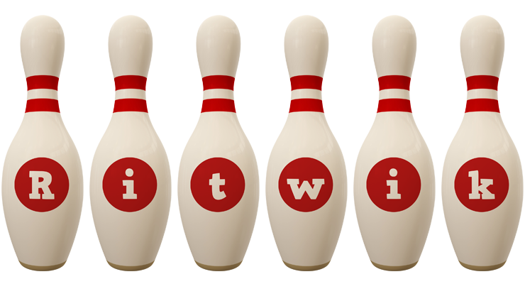 Ritwik bowling-pin logo