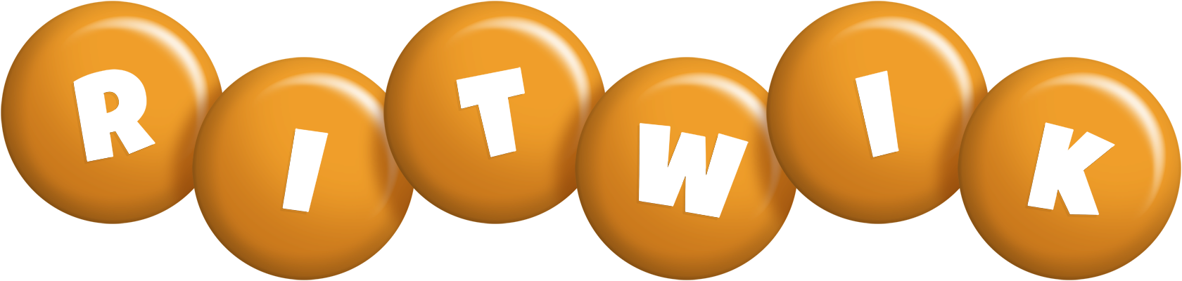 Ritwik candy-orange logo