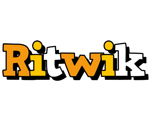 Ritwik cartoon logo