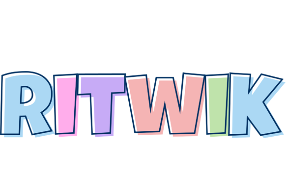 Ritwik pastel logo