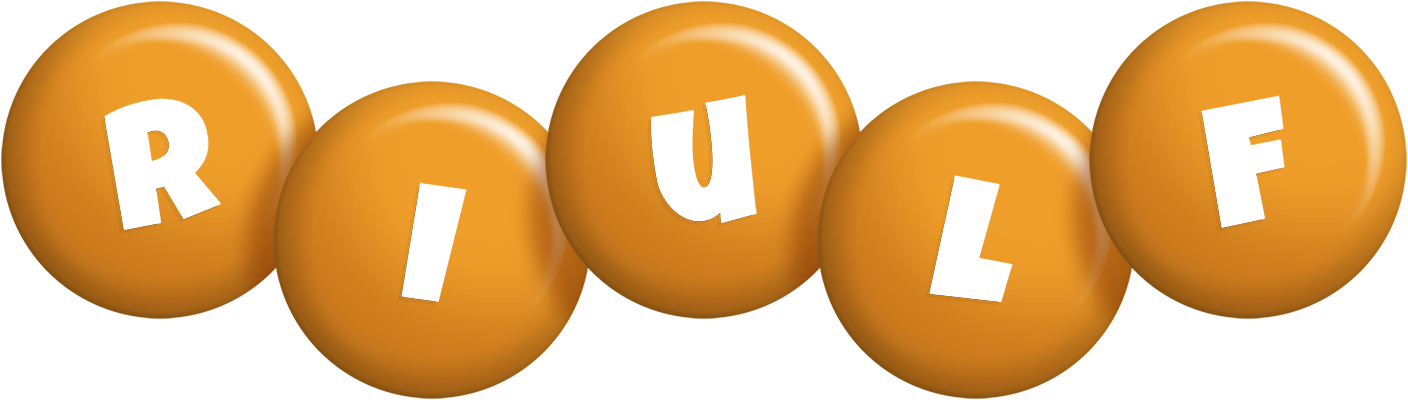 Riulf candy-orange logo
