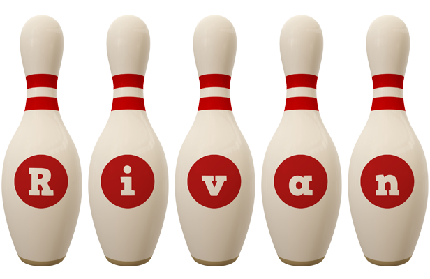 Rivan bowling-pin logo