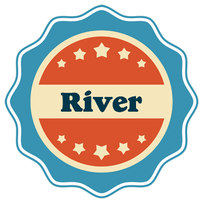 River labels logo