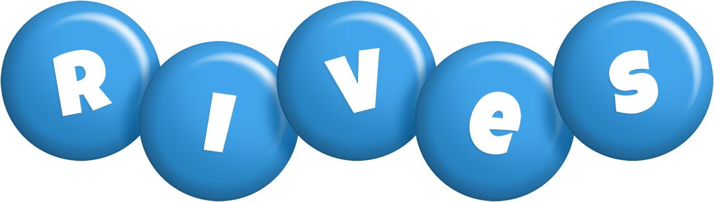 Rives candy-blue logo