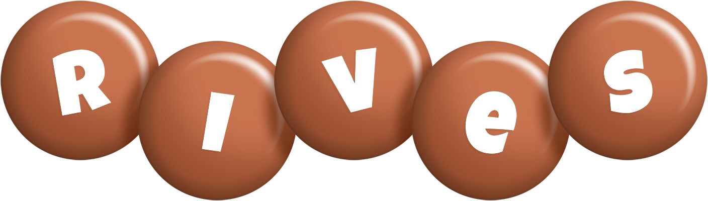 Rives candy-brown logo