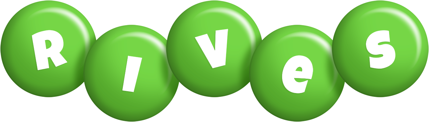 Rives candy-green logo