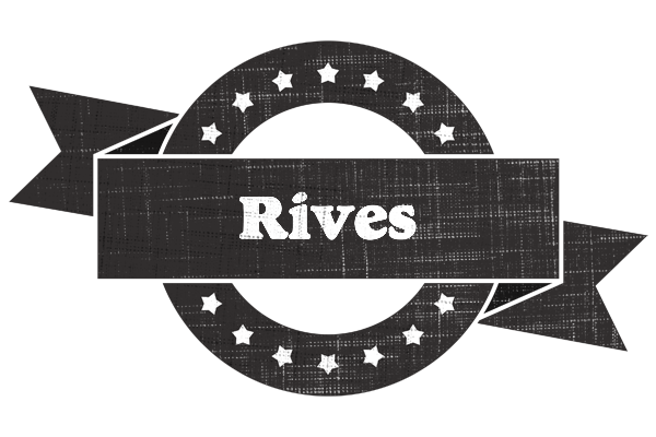 Rives grunge logo