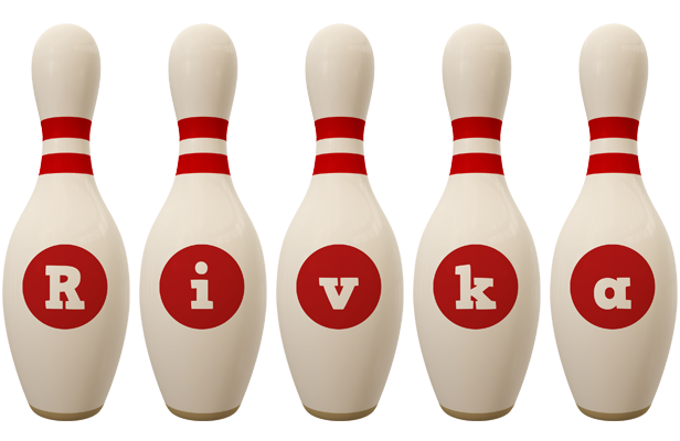 Rivka bowling-pin logo