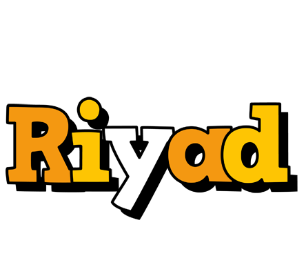 Riyad cartoon logo