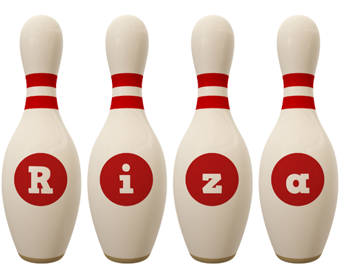 Riza bowling-pin logo