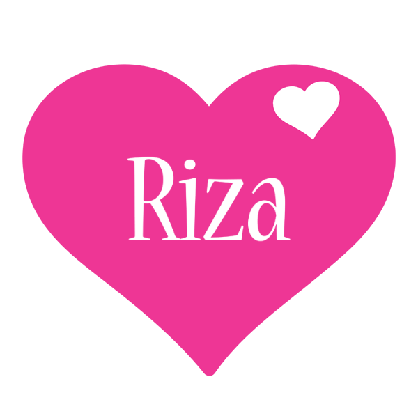 Riza love-heart logo