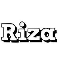 Riza snowing logo