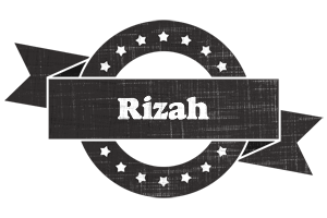 Rizah grunge logo