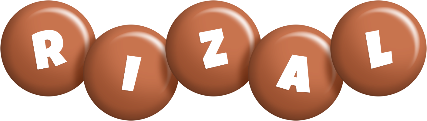 Rizal candy-brown logo