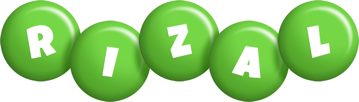 Rizal candy-green logo