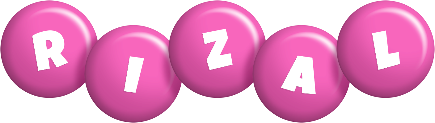 Rizal candy-pink logo