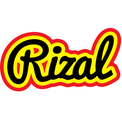 Rizal flaming logo