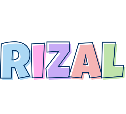 Rizal pastel logo