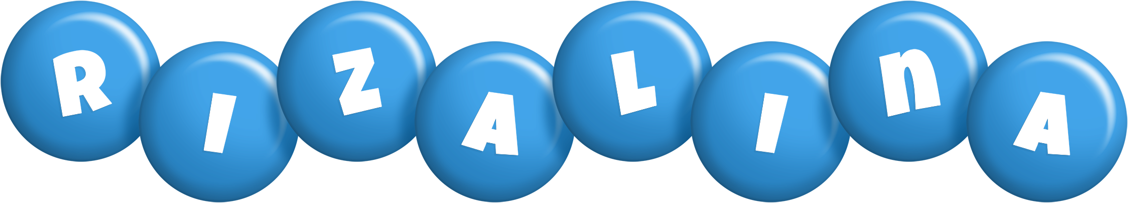 Rizalina candy-blue logo
