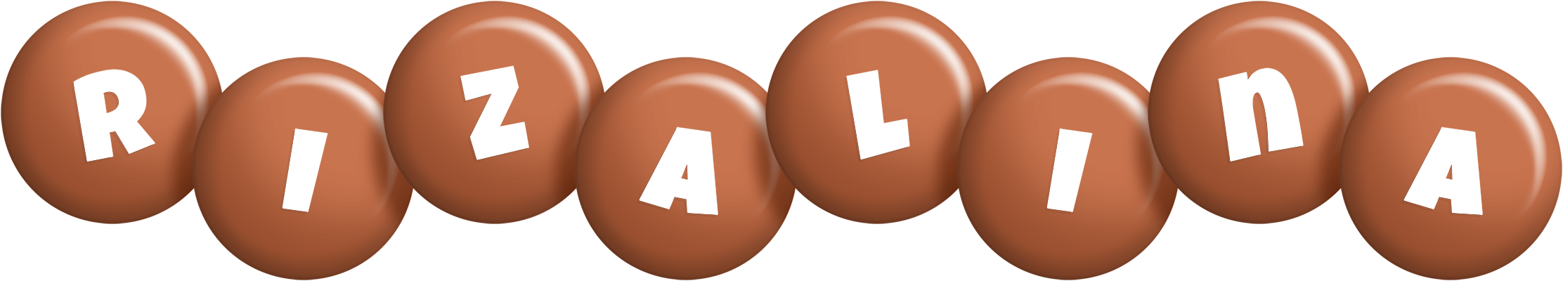Rizalina candy-brown logo
