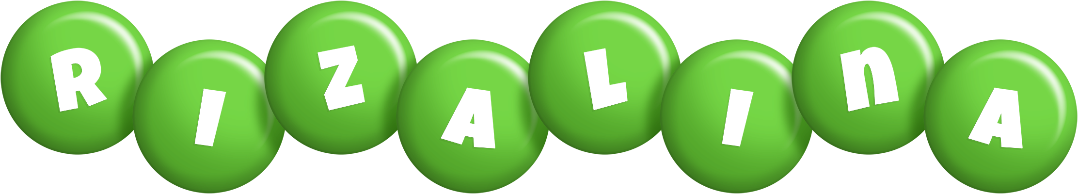 Rizalina candy-green logo