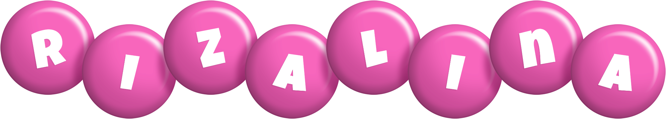 Rizalina candy-pink logo