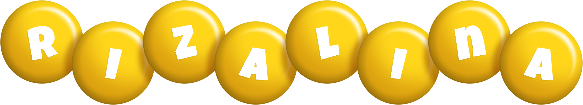 Rizalina candy-yellow logo