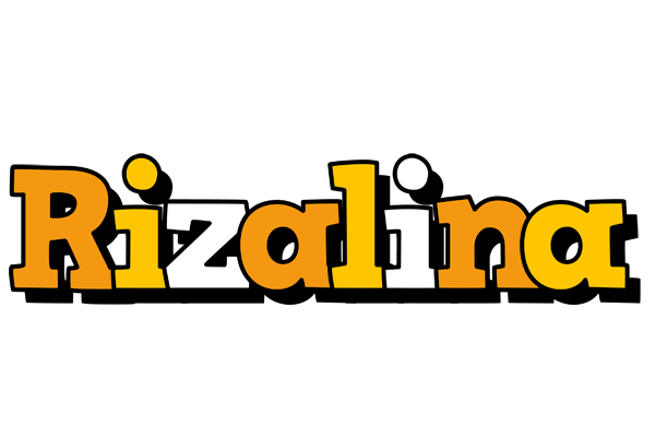 Rizalina cartoon logo