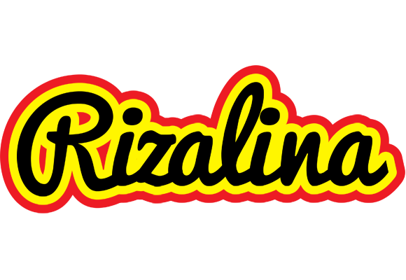 Rizalina flaming logo
