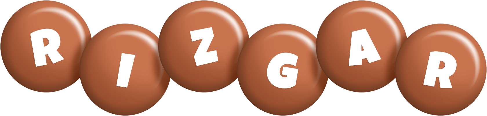 Rizgar candy-brown logo