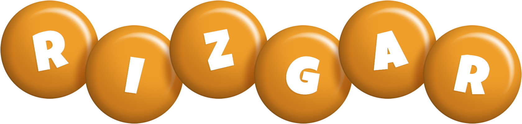 Rizgar candy-orange logo