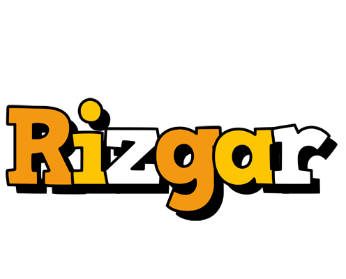 Rizgar cartoon logo