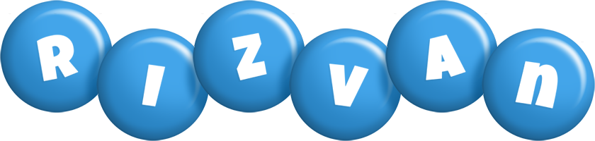 Rizvan candy-blue logo