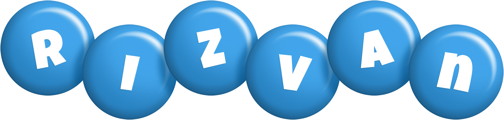 Rizvan candy-blue logo