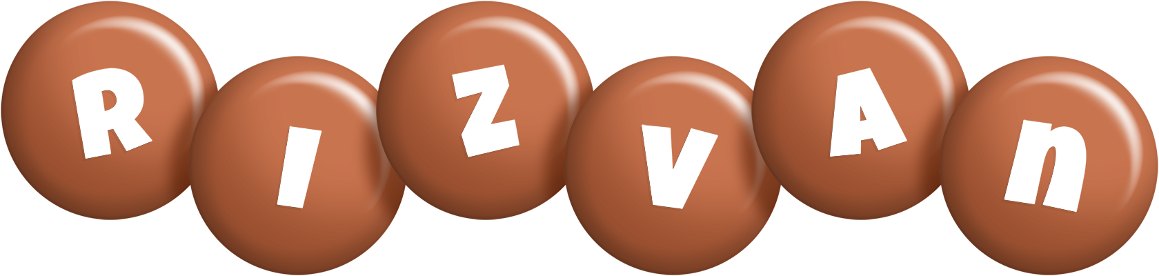 Rizvan candy-brown logo