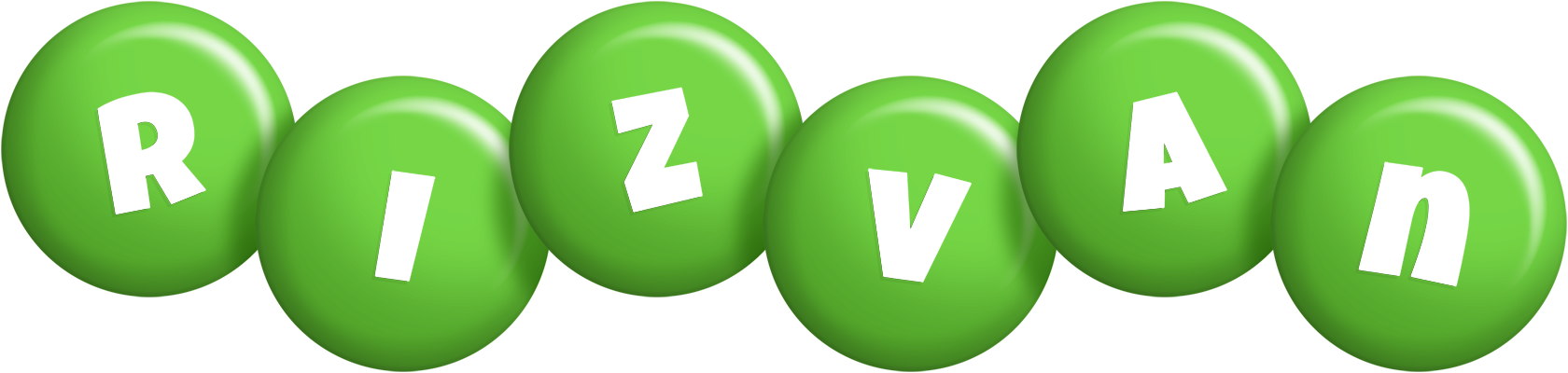 Rizvan candy-green logo