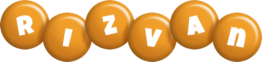 Rizvan candy-orange logo