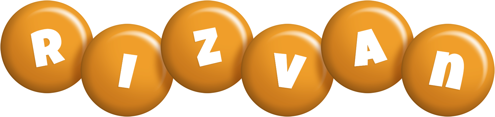 Rizvan candy-orange logo