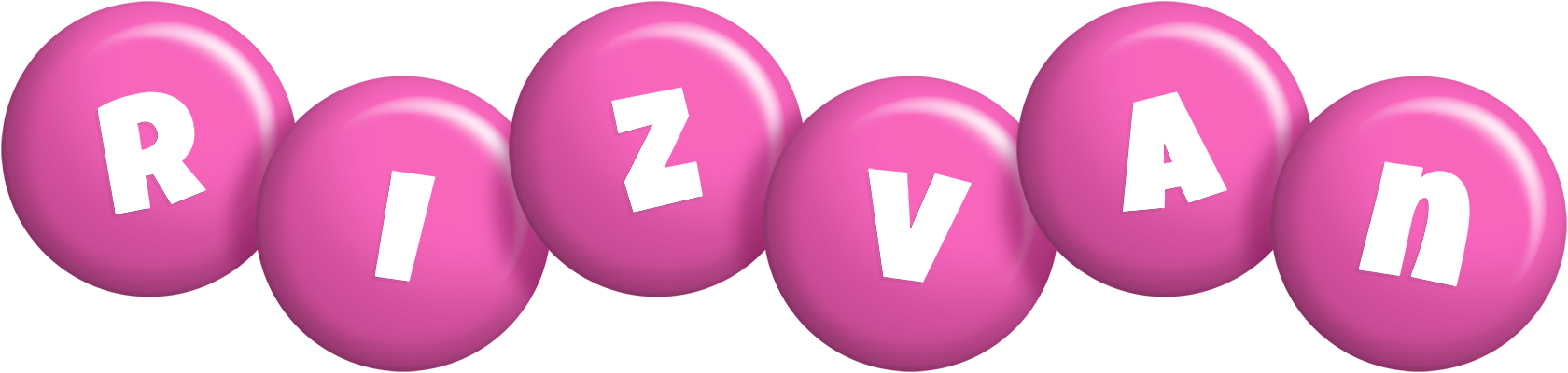 Rizvan candy-pink logo