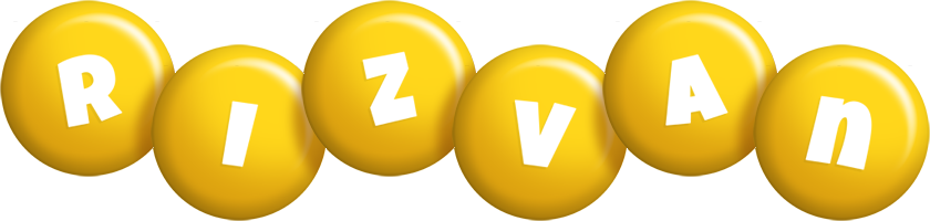 Rizvan candy-yellow logo
